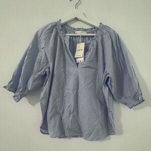 NWT Chic Sky Blue Women's Blouse